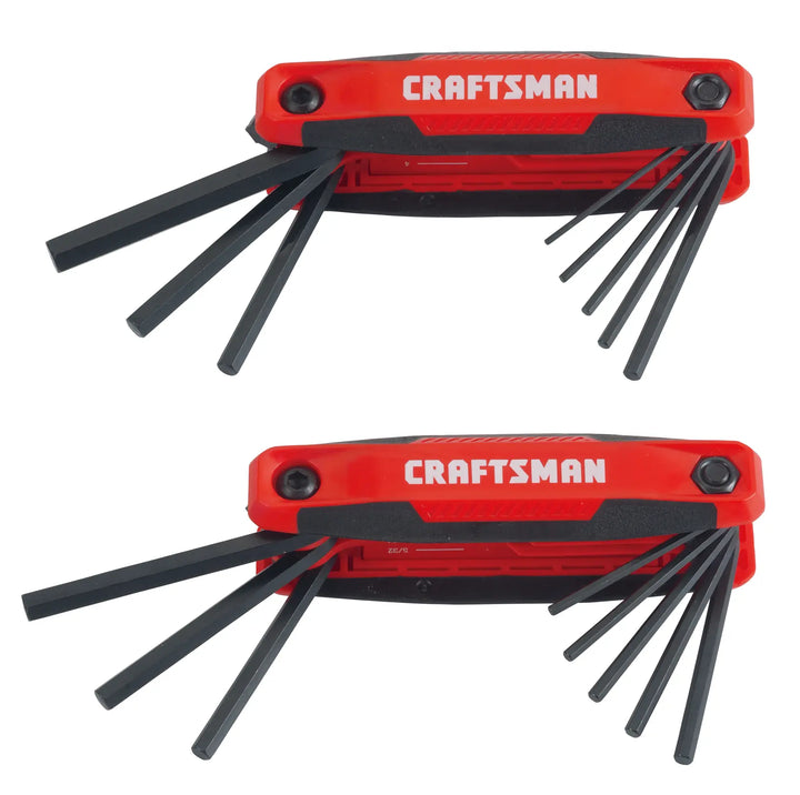 Craftsman folding hex key set CMHT26001 white background beauty shot front angle