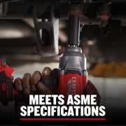 Photo of Craftsman power tool CMMT16078 being used on metal automotive part, showing red and black design.